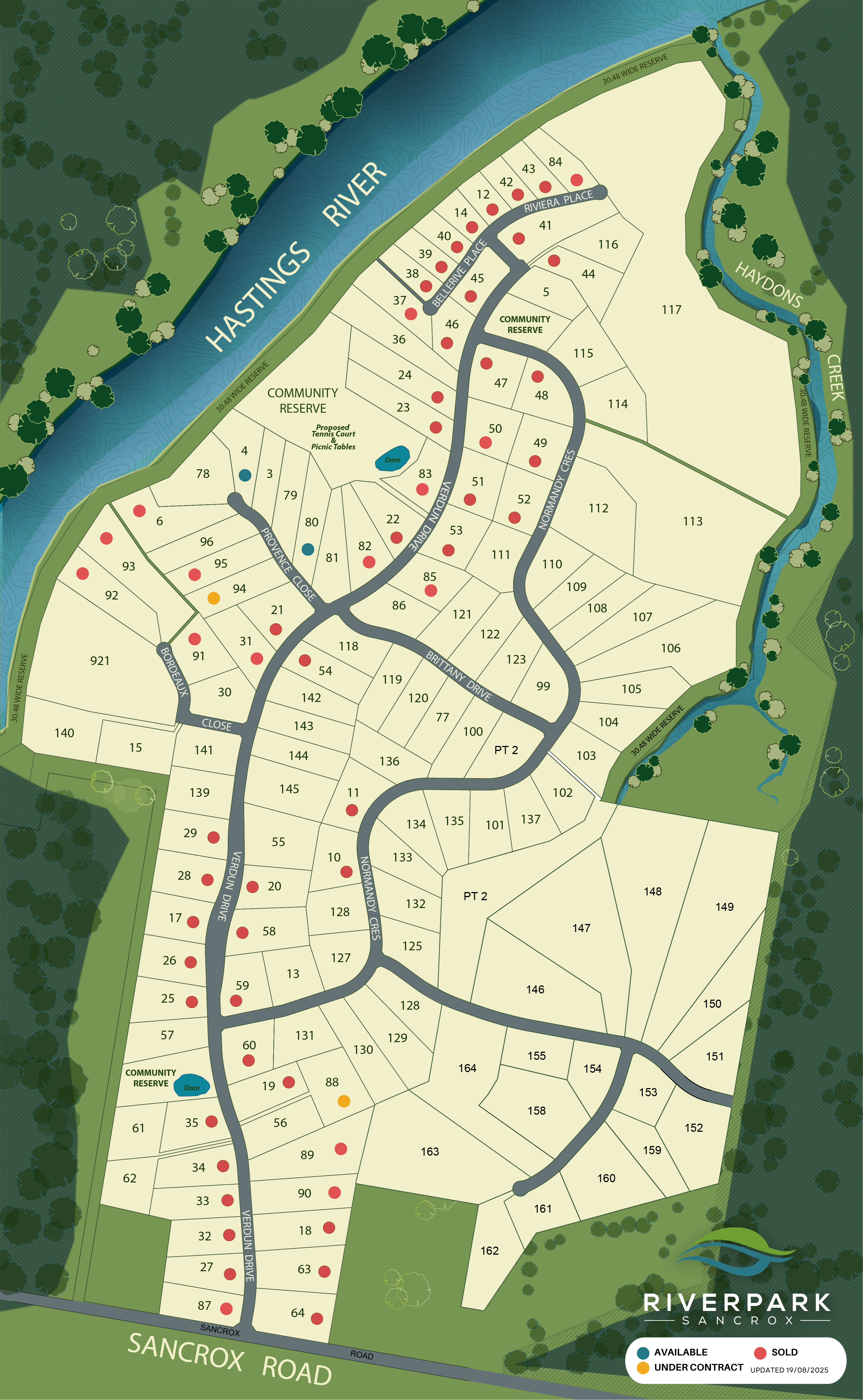 Riverpark Sancrox - Masterplan - Updaded 19 Aug 2025